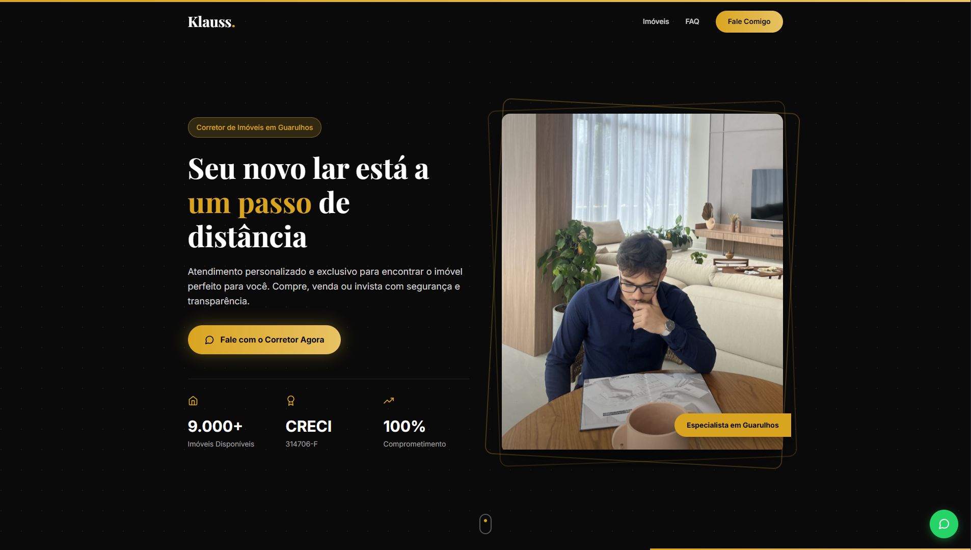 Landing Page Moderna